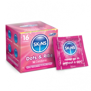 Skins Condoms Dots & Ribs 16 Pack